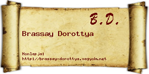 Brassay Dorottya névjegykártya